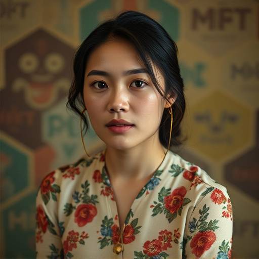 Portrait of Olivia Chen, a photographer, holding a vintage camera